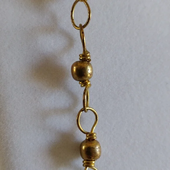 Brass Jack-o-Lantern Necklace - Picture 5 of 8